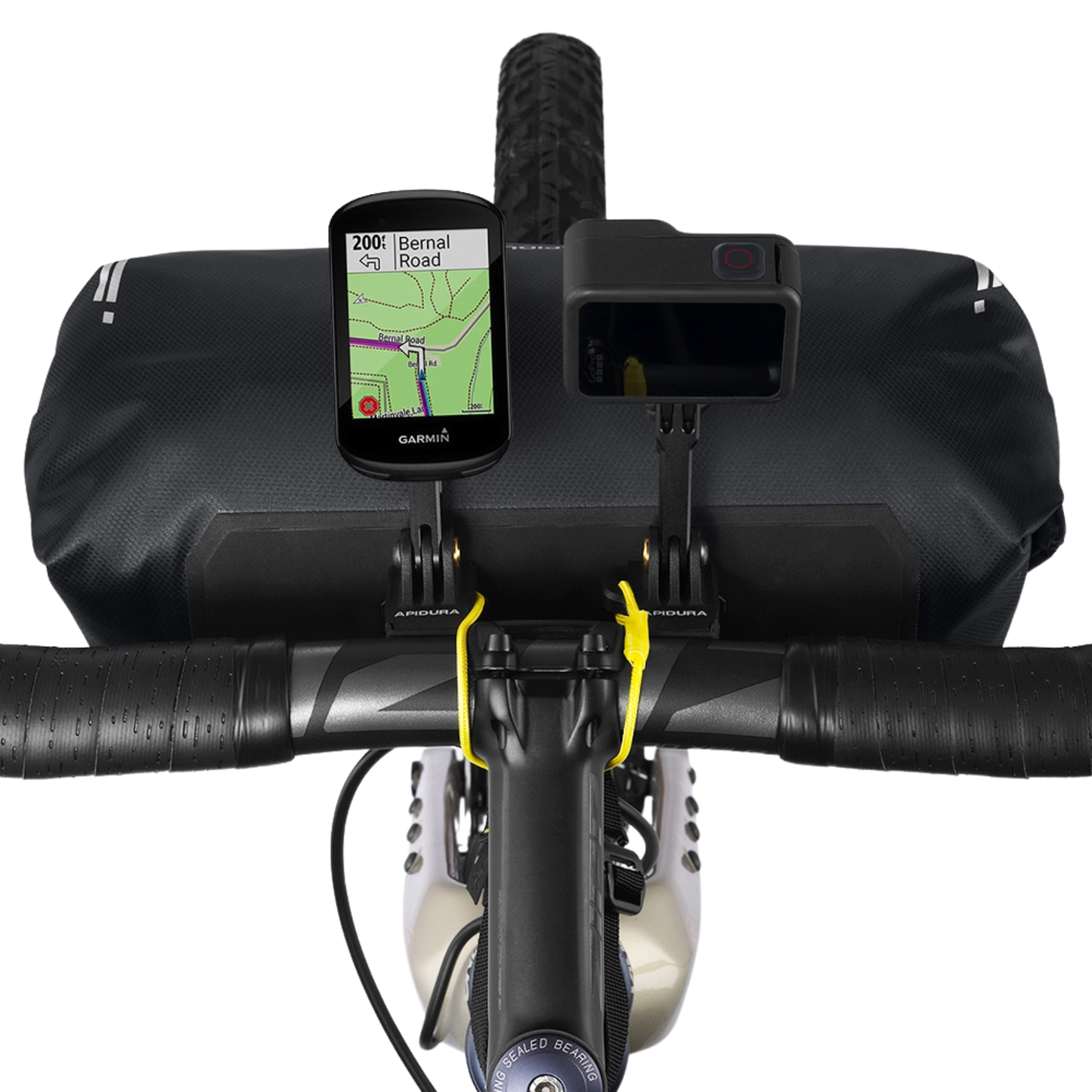 Apidura Expedition Bikepacking series mount for handlebar pack
