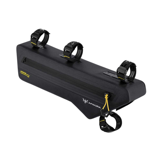 Apidura Expedition Frame Pack detail with zipper and frame attachments