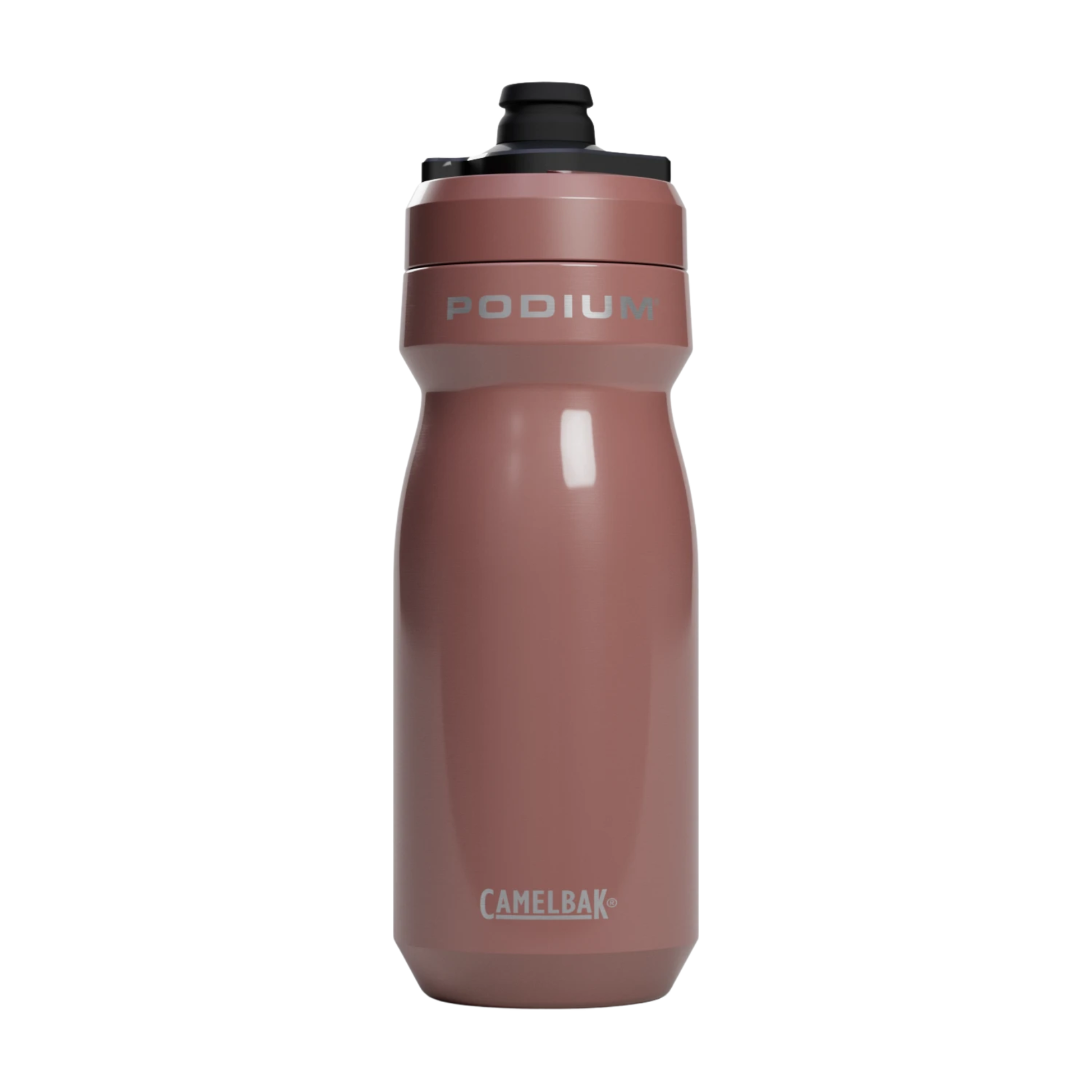 Camelbak Podium Steel 18oz bottle closeup view in Sierra Red