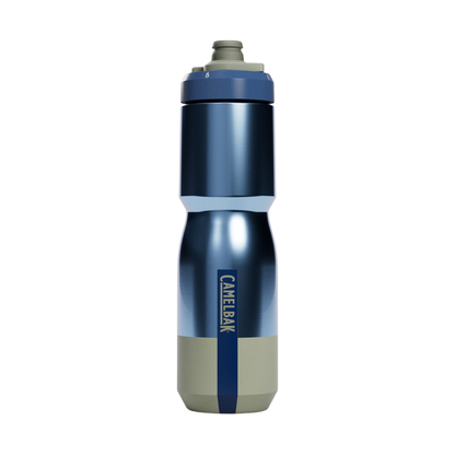 Camelbak Podium Steel 22oz bottle closeup view in Mercury Deep Sea