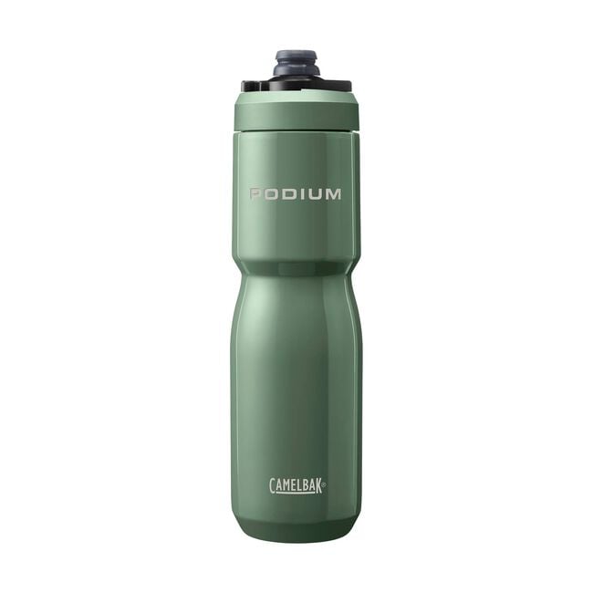 Camelbak Podium Steel 22oz bottle closeup view in Moss