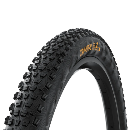 Continental Trinotal MTB Tire Tread and side wall close up view