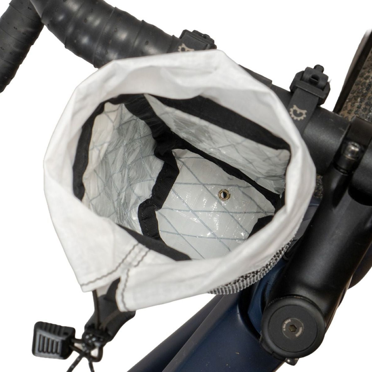 Revelate Designs Speedbag lightweight bikepacking feed bag, with a slim contoured shape, bottle storage and stretch pocket for fast rides and ultra racing