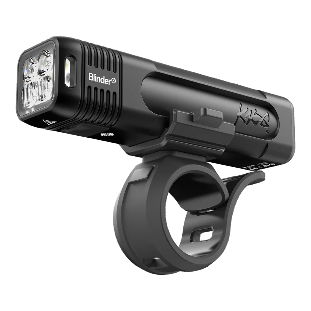 Knog Blinder 700 front bicycle light with 700-lumen output, road-optimized beam, USB-C rechargeable battery and flexible handlebar mount.