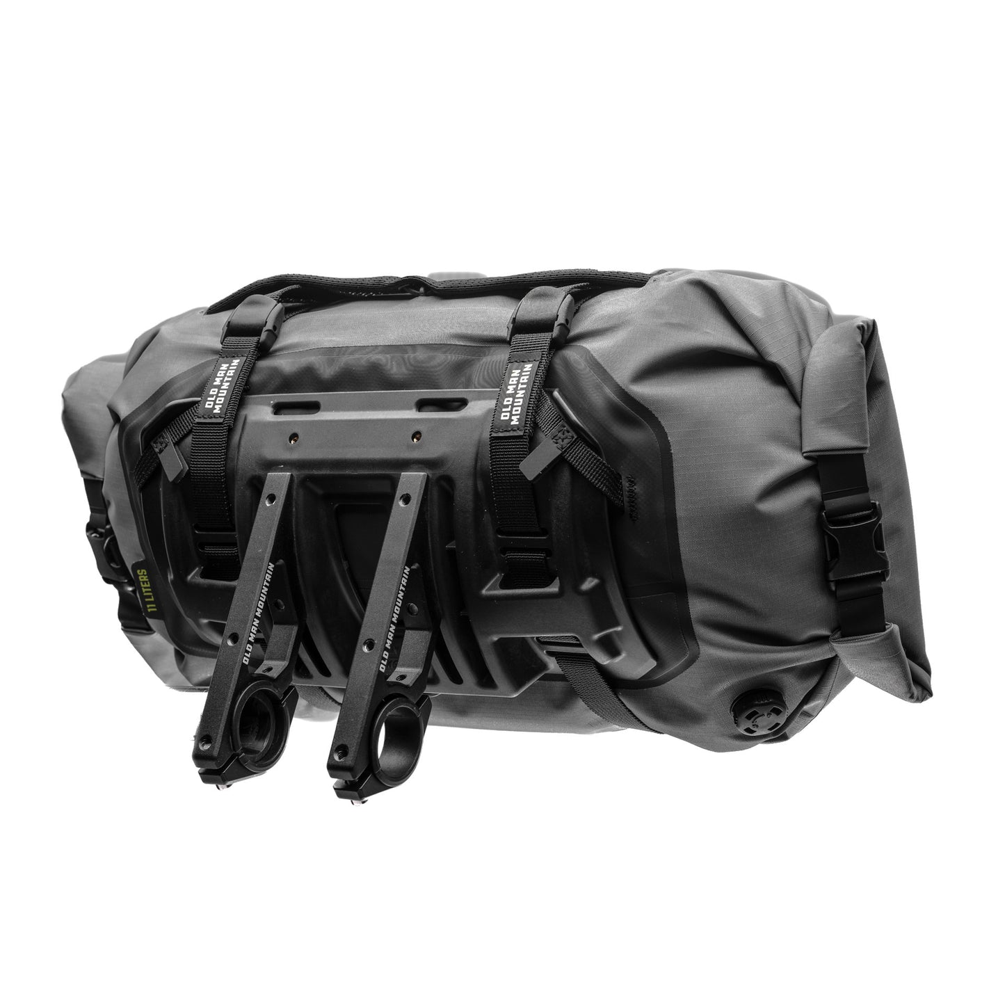 Old Man Mountain Manzanita Cradle with side load bicycle bag for bikepacking and touring