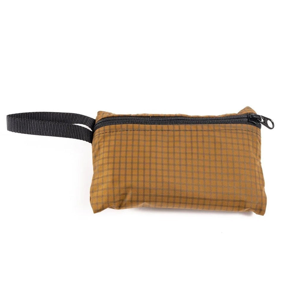 Outer Shell Magic Musette in Coyote Brown - cross body bag designed for cycling with zipper opening and stabilizing strap