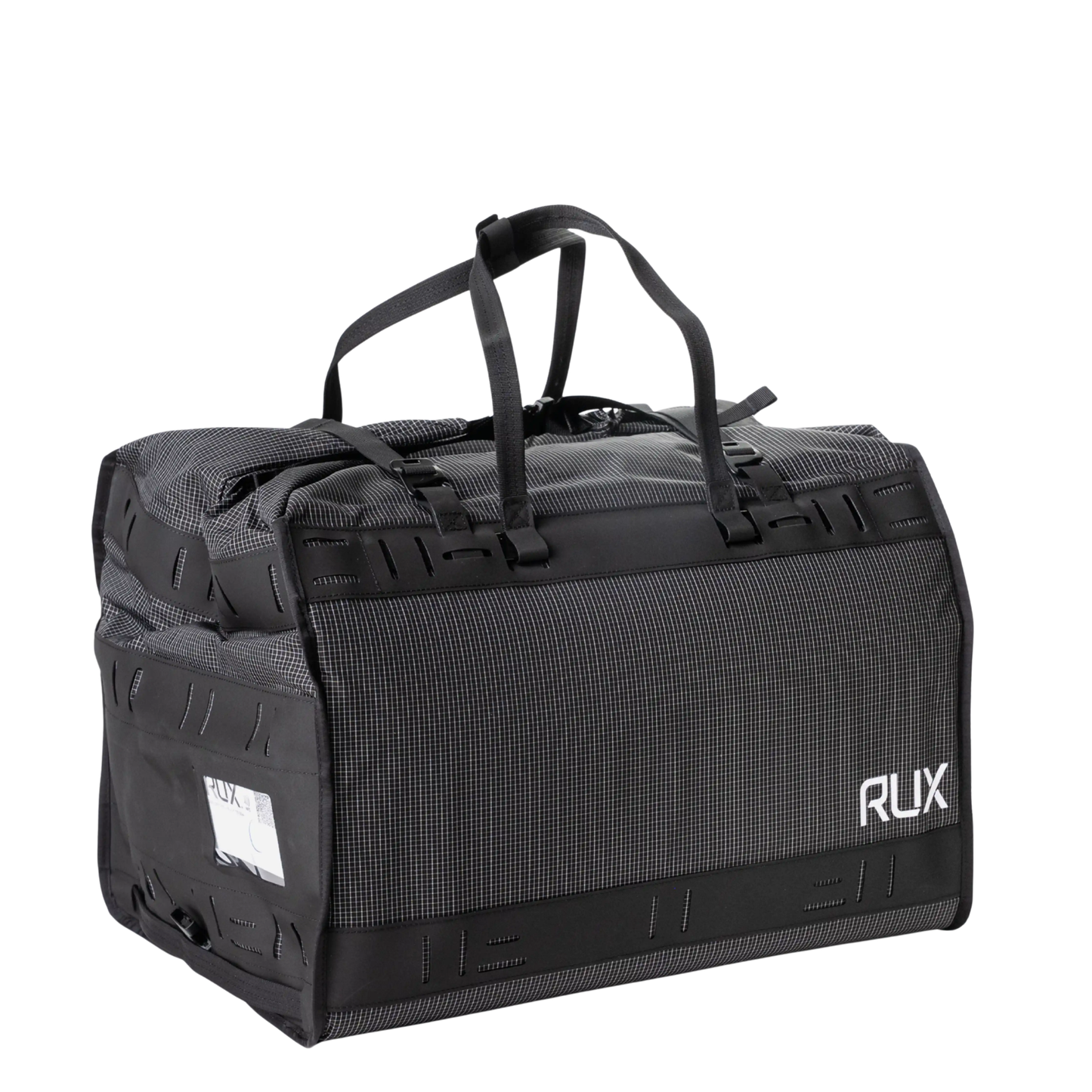 Rux Duffel Box 55L Plus in Green with Universal Shoulder Strap included. Storage and organization of outdoor gear for travel, camping, biking, climbing, and more.