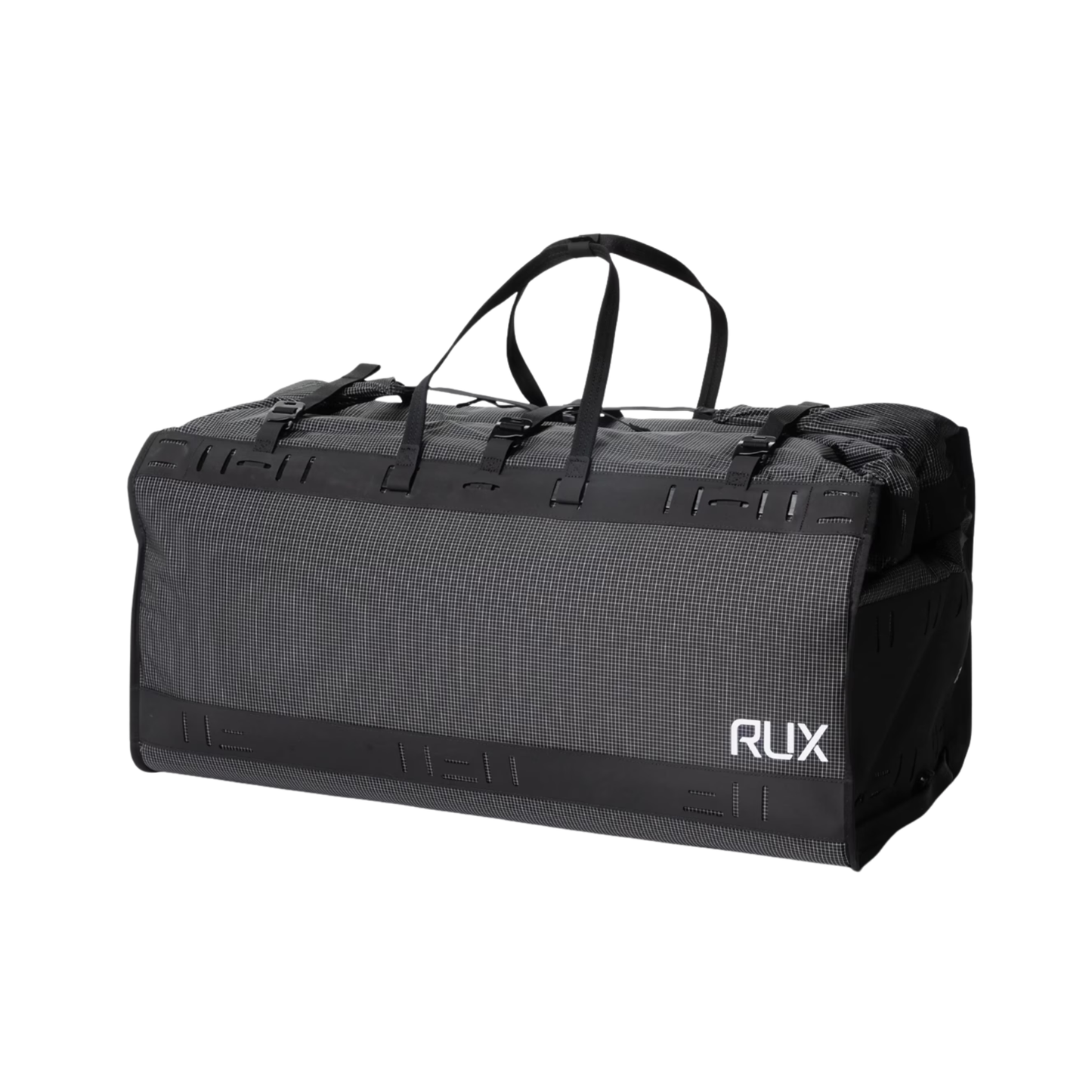 Rux Duffle Box 75L designed for outdoor gear storage used for camping, biking, rock climbing, travel and road tripping.