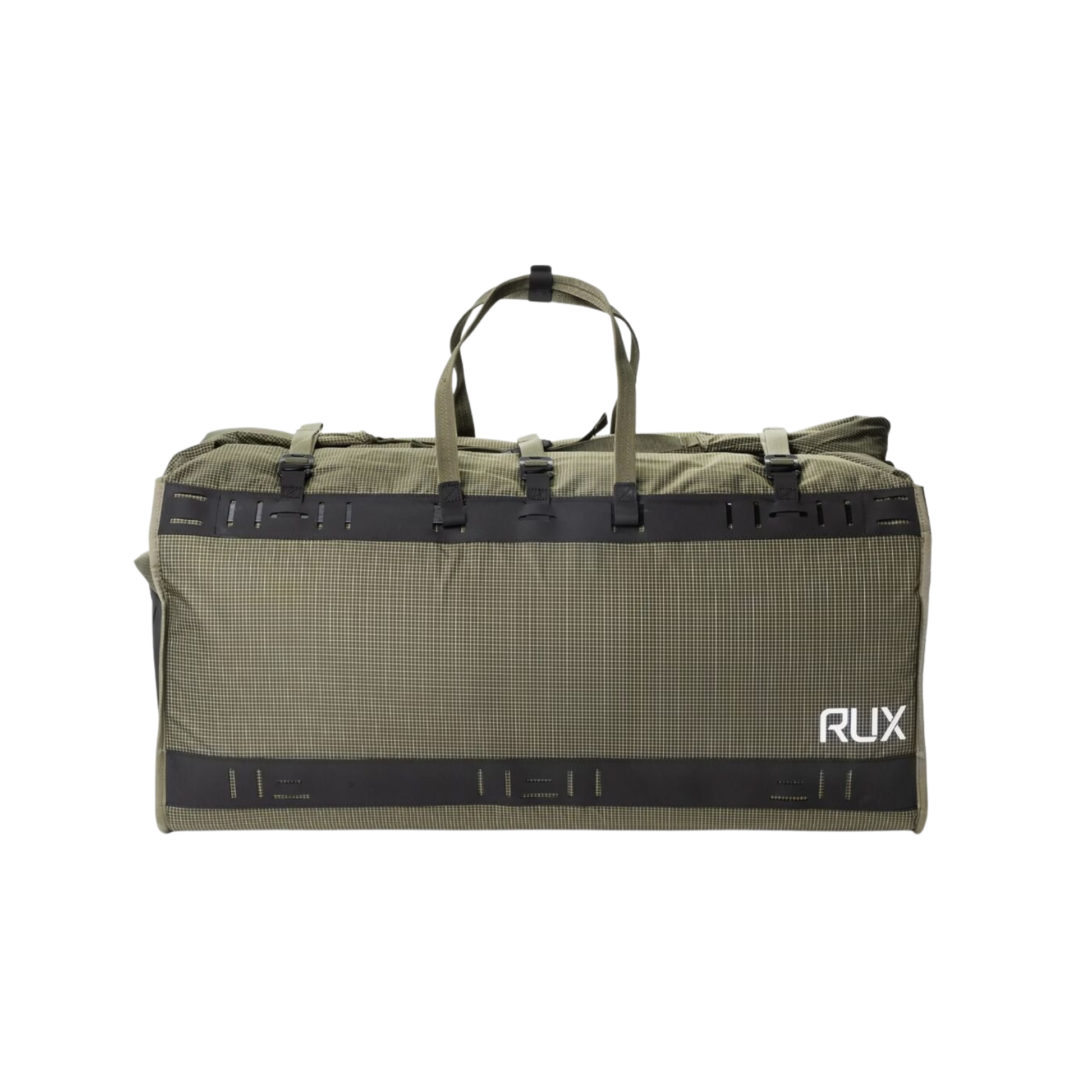Rux Duffle Box 75L designed for outdoor gear storage used for camping, biking, rock climbing, travel and road tripping.