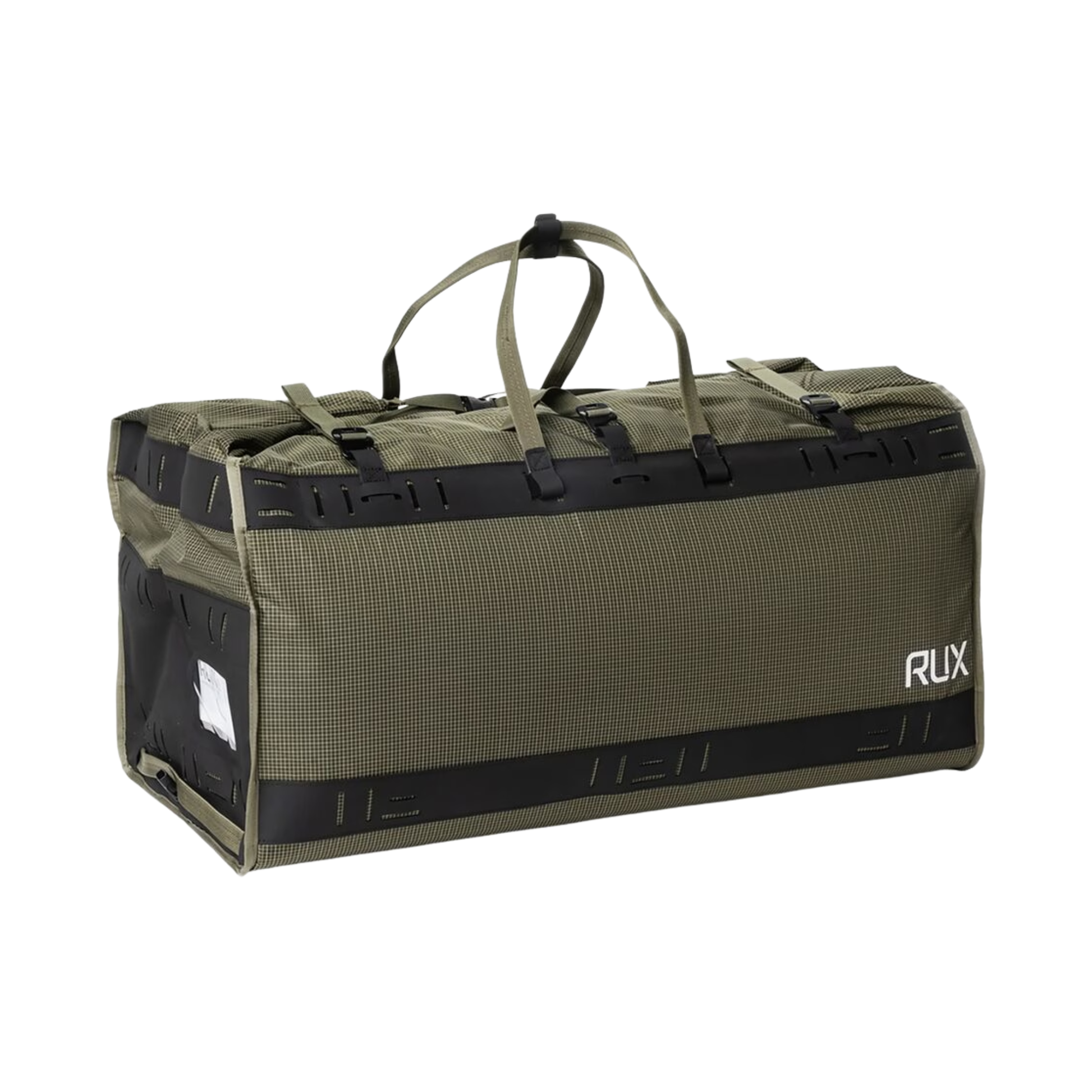 Rux Duffle Box 75L designed for outdoor gear storage used for camping, biking, rock climbing, travel and road tripping.