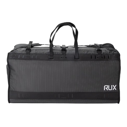 Rux Duffle Box 75L designed for outdoor gear storage used for camping, biking, rock climbing, travel and road tripping.