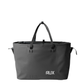 RUX Waterproof Tote Bag 50L in black with roll-top closure designed for organizing outdoor gear and keeping it dry for camping, travel, biking, rock climbing and on the go