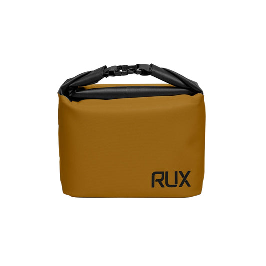 Rux Life Cooler Cube 5L in bronze designed for transporting food and beverages with the Rux Outdoor Gear System