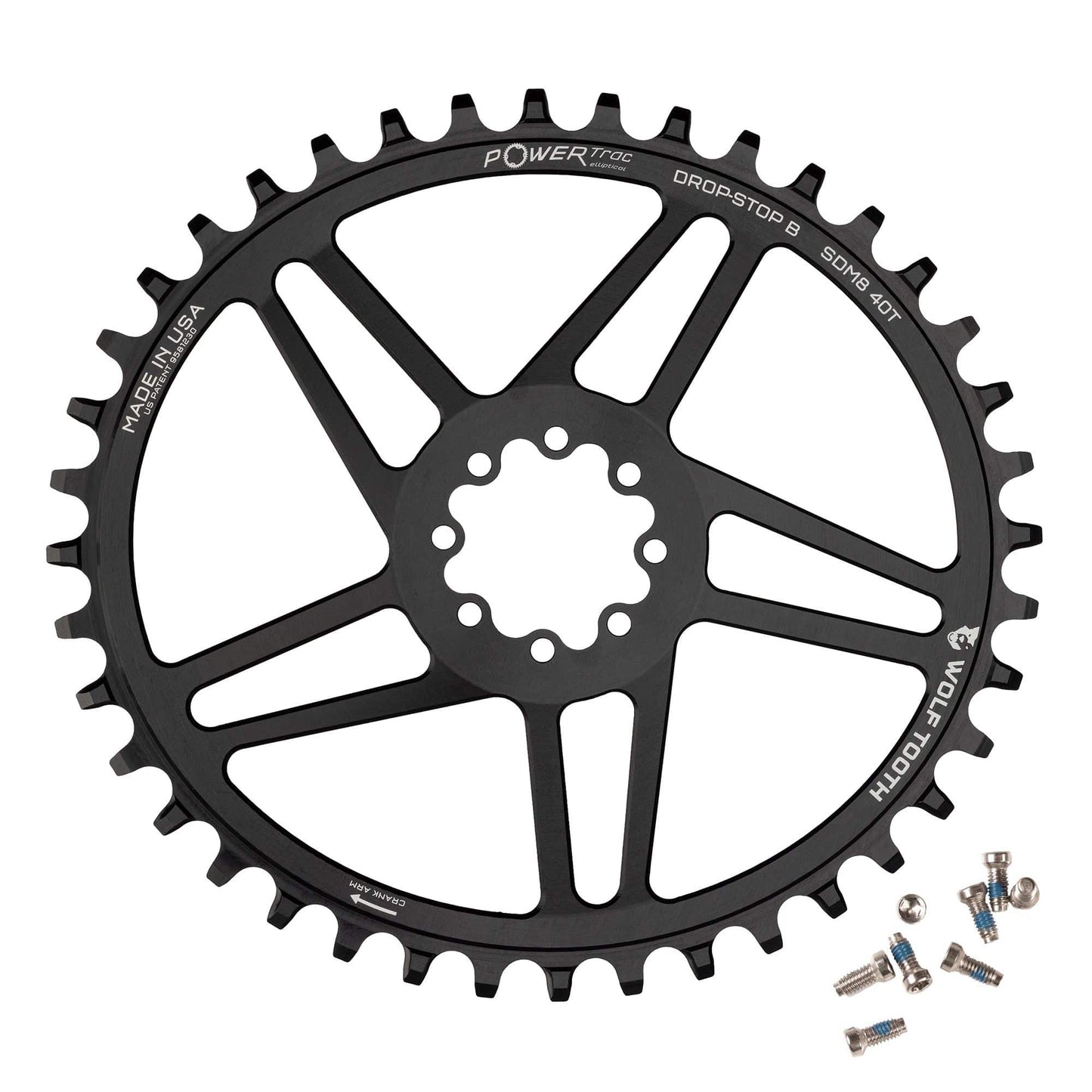 Oval Direct Mount Chainring for Sram 8-Bolt Gravel/Road Cranks