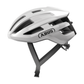 ABUS PowerDome cycling helmet featuring lightweight in-mould construction, streamlined profile, upper ventilation scoop and adjustable rear fit system.