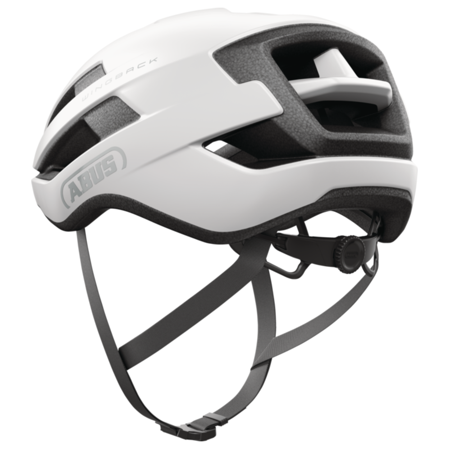ABUS WingBack helmet polar white back left side view