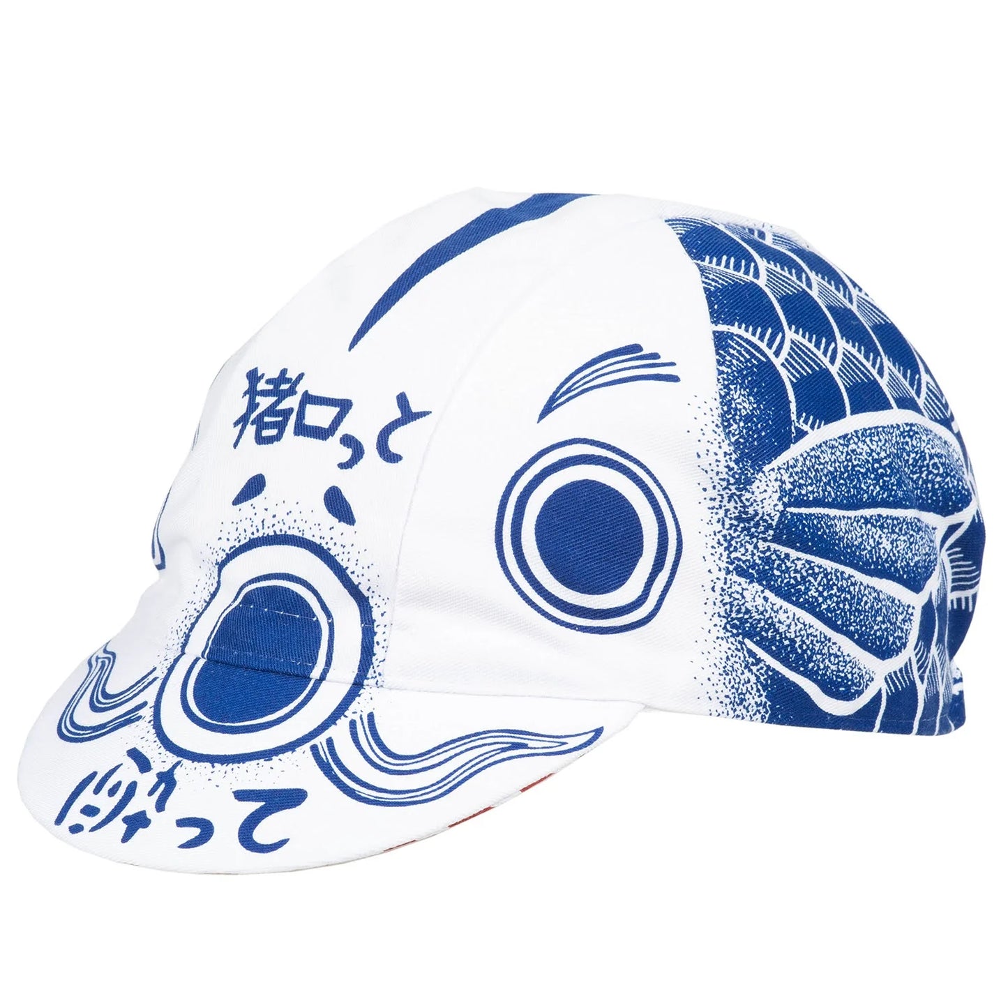 SimWorks Art Collective J Bar cycling cap left side top view