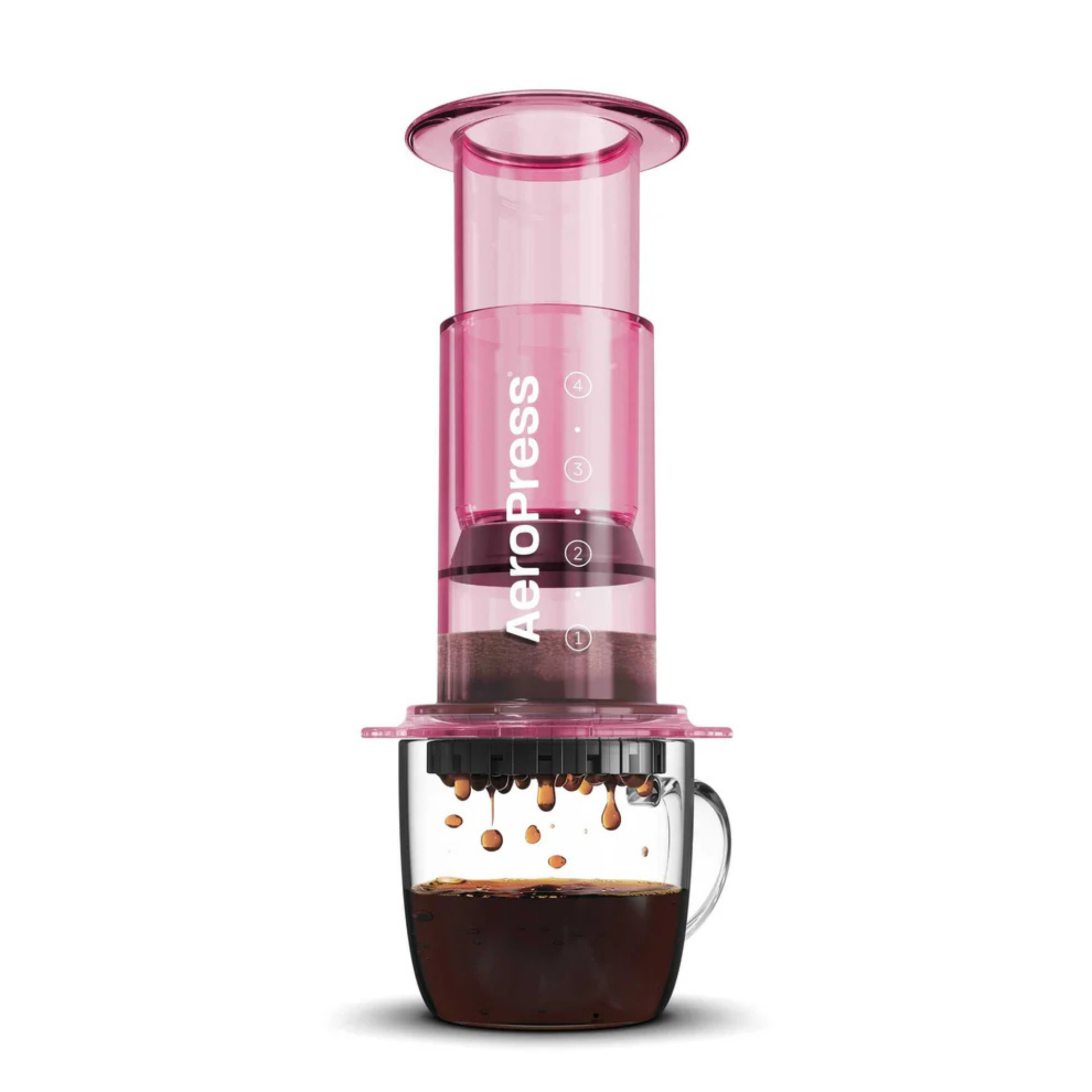 AeroPress Clear in transparent Pink
