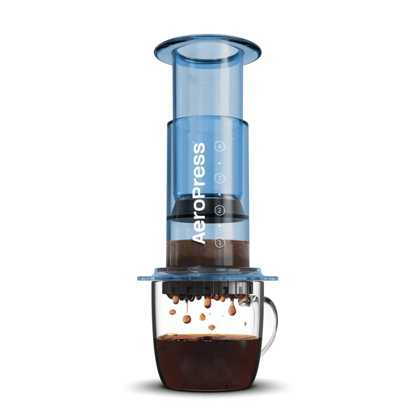 AeroPress Clear in transparent Blue