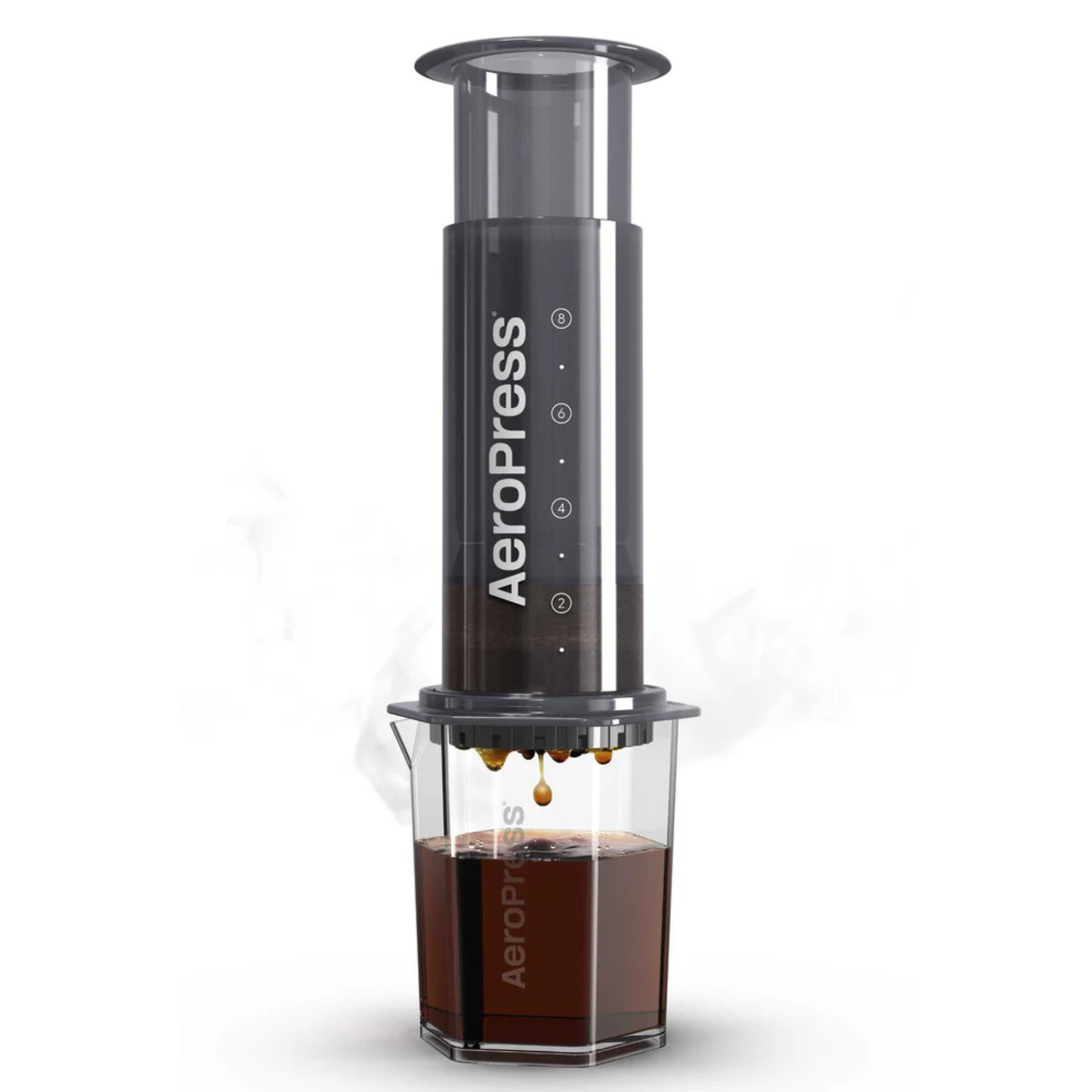AeroPress XL dripping inside its included cup