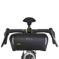 Apidura Expedition Handlebar Pack mounted on a bike front view