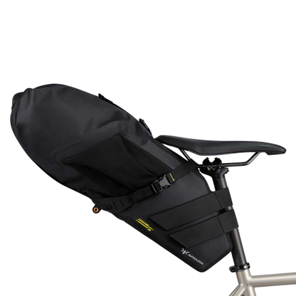 Apidura Expedition Saddle Pack 16L mounted on a bike