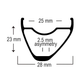 Astral Outback aluminum 650b 27.5 inch rim side cut view