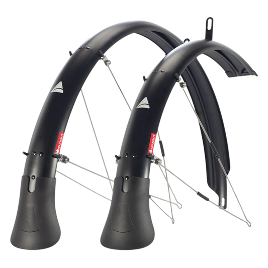 Axiom Flascheguard 29 fenders front and rear next to each other