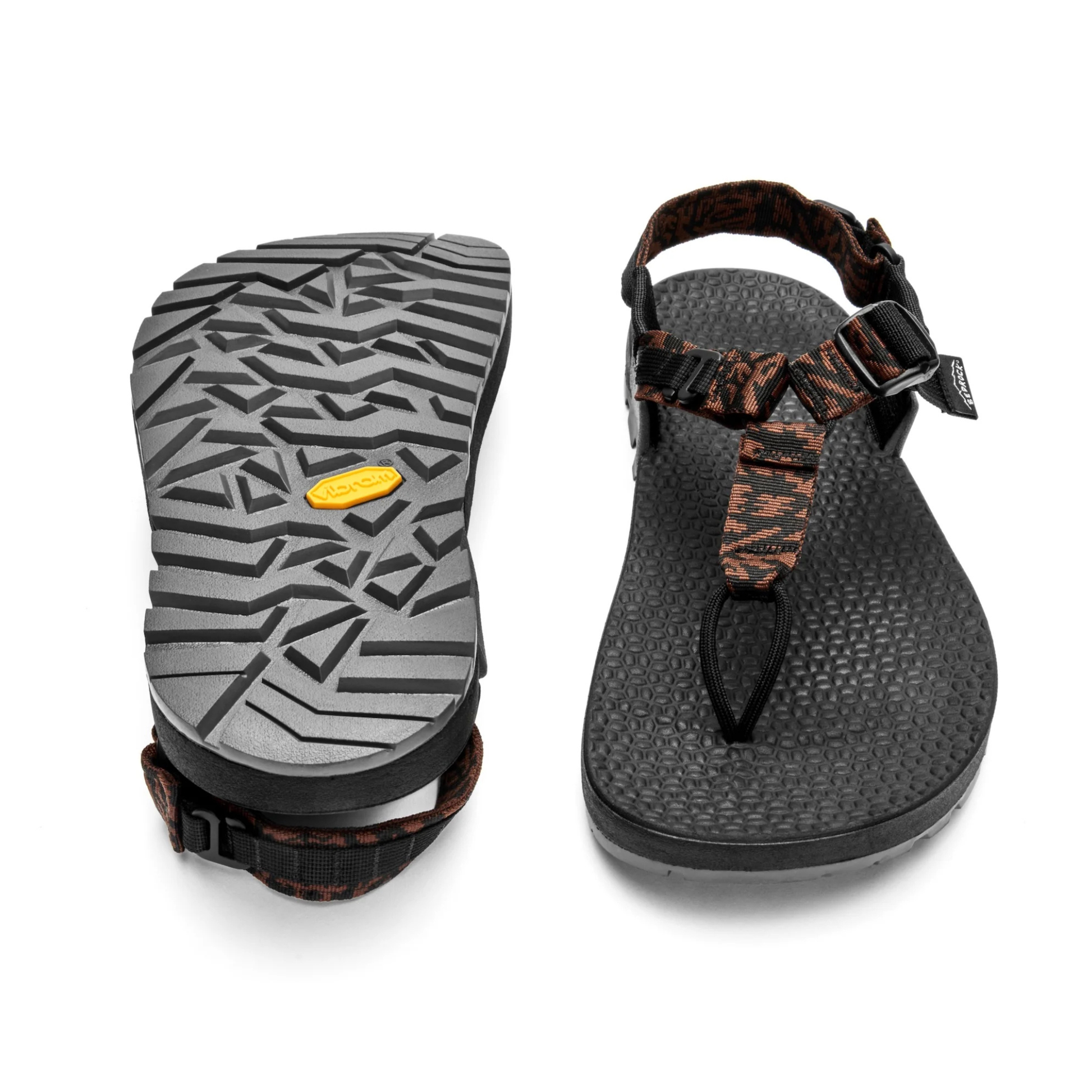 Bedrock Cairn Evo 3D Pro Sandals in Abstract Rock Brown Colour