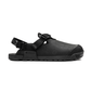 Bedrock Mountain Clog Obsidian Dark Gray Nubuck Leather side view