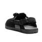 Bedrock Mountain Clog Synthetic Suede Obsidian Black heel view