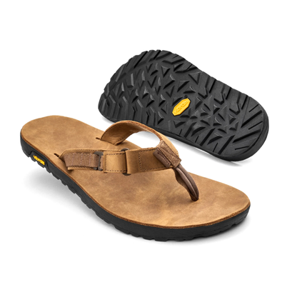 Bedrock Rockhound Nubuck Leather Sandal pair top view