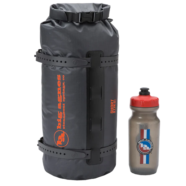 Big Agnes Copper Spur UL2 Bikepack two person ultralight tent compared with a water bottle size