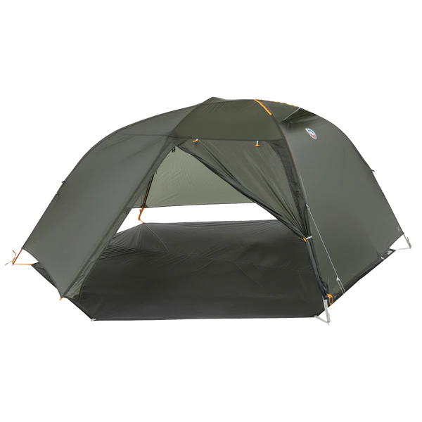 Big Agnes Copper Spur UL3 Bikepack Footprint assembled with the quick fly setup