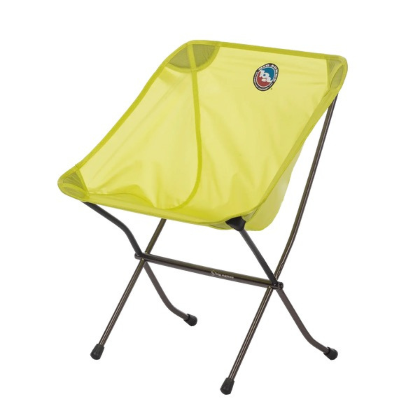 Big Agnes Skyline UL packable camping chair in Primrose colour on white background, angled view