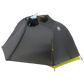 Big Agnes Tiger Wall UL1 Bikepack ultralight one person tent fully assembled with clothing drying on top