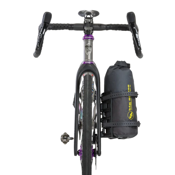 Big Agnes Tiger Wall UL2 Bikepack two person ultralight bikepacking tent mounted on a bike fork cage