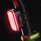 Blackburn Grid 2’Fer light in rear light mode, attached to seat post with silicone band