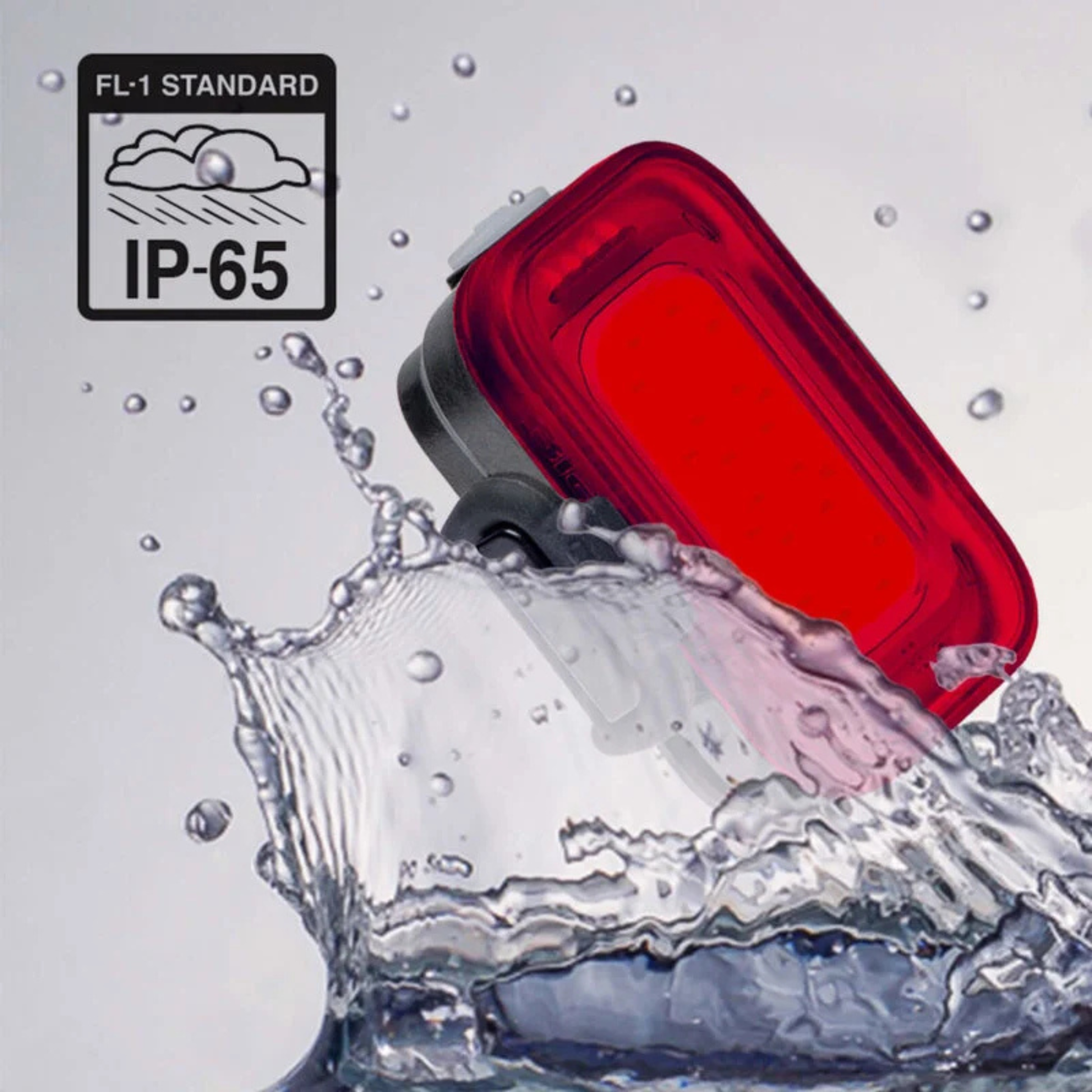 Blackburn Grid Rear Light 40 lumens rechargeable waterproof chart