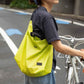 Blue Lug 137 Tote Bag designed for Wald 137 bicycle baskets, featuring a drawcord closure and adjustable shoulder strap, available in assorted fabrics.