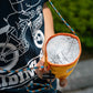 Blue Lug Can Cooler Pouch featuring Grid Rip nylon fabric, insulated construction and side attachment loops for carrying.