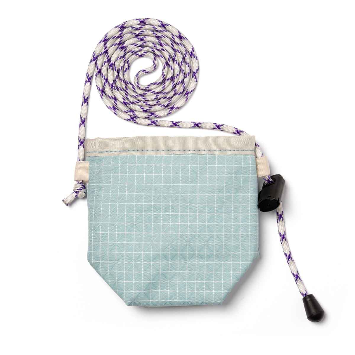 Blue Lug Can Cooler Pouch featuring Grid Rip nylon fabric, insulated construction and side attachment loops for carrying.