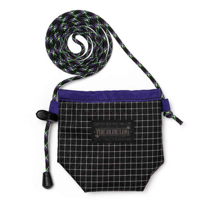 Blue Lug Can Cooler Pouch featuring Grid Rip nylon fabric, insulated construction and side attachment loops for carrying.