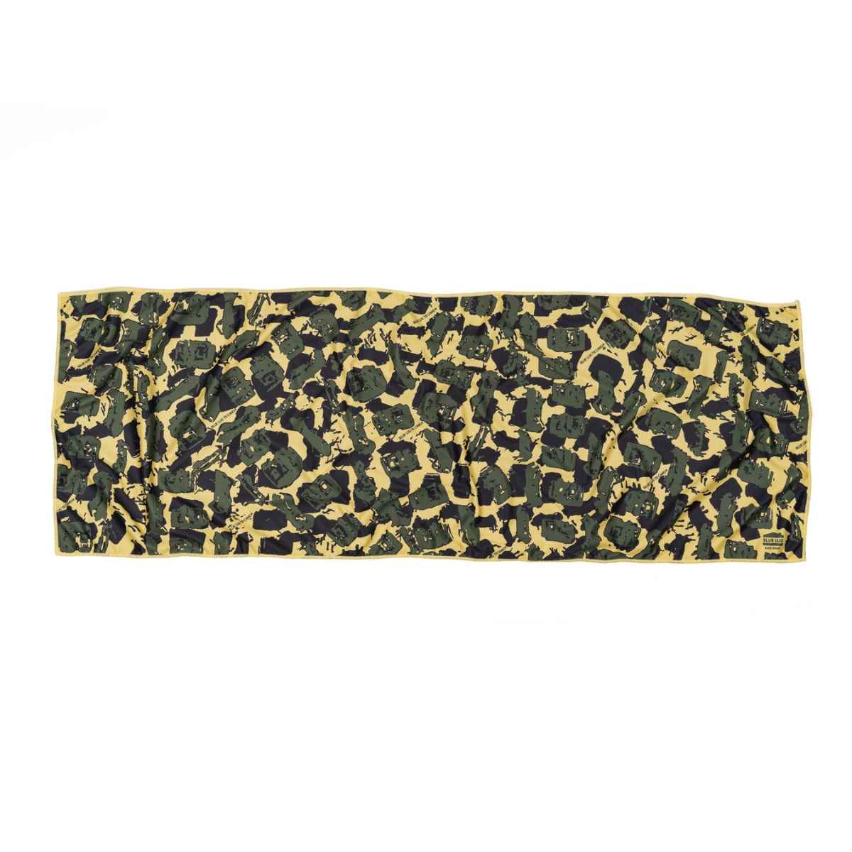 Blue Lug Dry Towel in TR Camo featuring Blue Lug graphic.  Compact, packable, quick dry towel for camping, biking, swimming now available in Toronto, Canada.