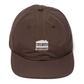 A dark brown 5-panel baseball cap with a white embroidered logo on the front that reads 'BLUE LUG BIKESHOP' with a small house graphic, shown against a plain white background.
