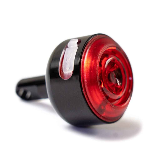 Blue Lug Koma Light Rear compact USB rechargeable bicycle taillight on white background