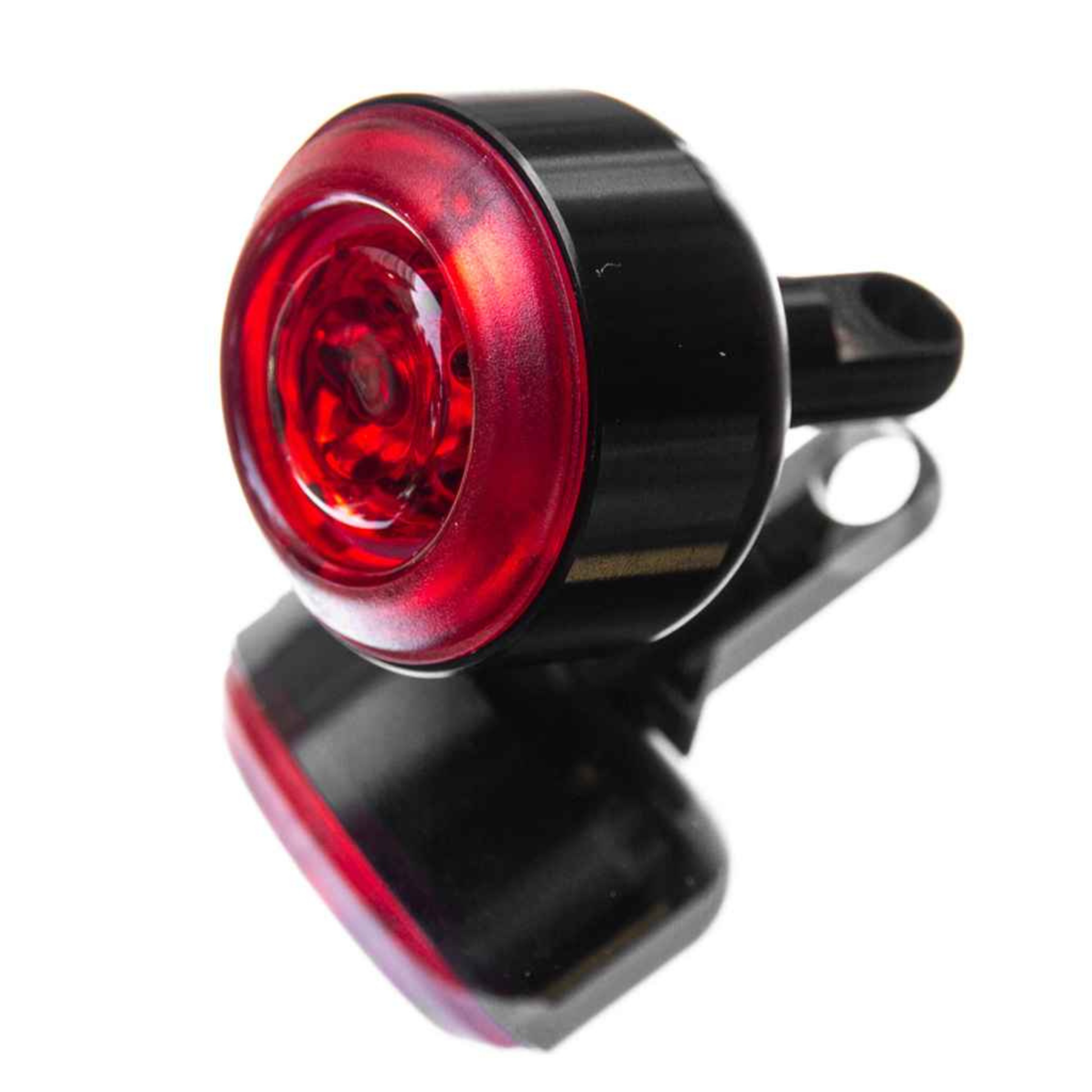 Blue Lug Koma Light Rear compact USB rechargeable bicycle taillight in black on white background
