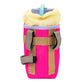 Blue Lug Stem Pouch in Pink and Beige X-Pac fabric. Made in Japan bicycle feedbag, now available in Toronto, Canada. Designed for storing essentials on the bike.