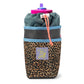 Blue Lug Stem Pouch in Ecopak Grey Leopard. Made in Japan bicycle feedbag, now available in Toronto, Canada. Designed for storing essentials on the bike.