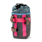 Blue Lug Stem Pouch in Ecopak Grey Leopard. Made in Japan bicycle feedbag, now available in Toronto, Canada. Designed for storing essentials on the bike.